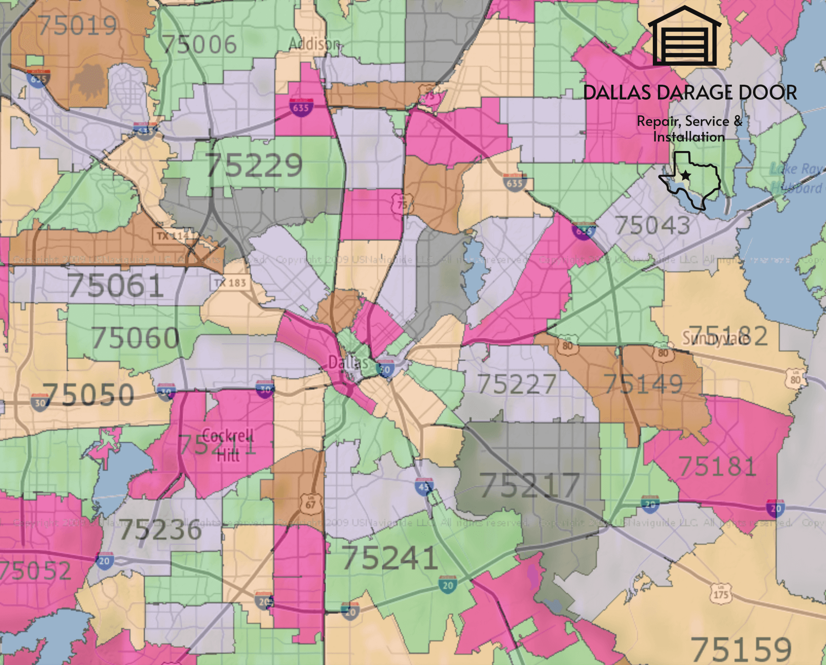 dallas-texas-zip-codes-map